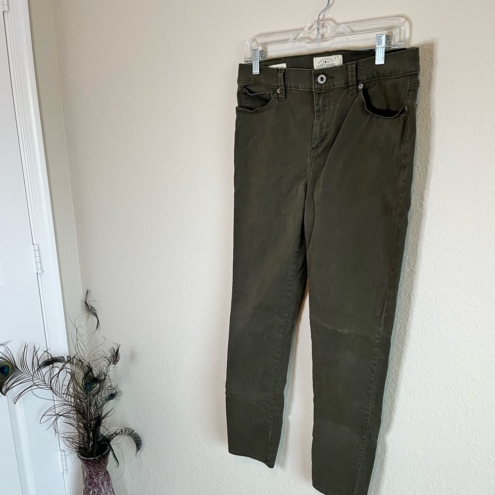 Lucky Brand Brooke Legging Green Jean size 12/31w